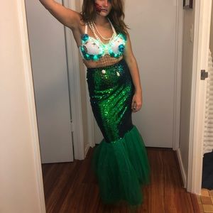 Light up mermaid costume